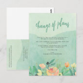 Verbod annuleringen Veranderen plannen uitgesteld Briefkaart (Voorkant / Achterkant)