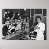 Verbod, Bar Cart, Zwart-wit  Poster (Voorkant)