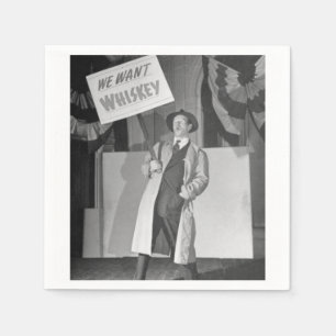 verbod bier,  retro1930 servet