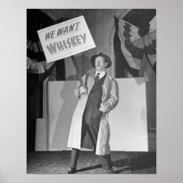  Verbod Bier, Vintage 1930, Bar art Poster