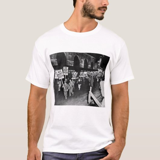 Verbod Bier, we willen Bier, Historisch T-shirt (Voorkant)
