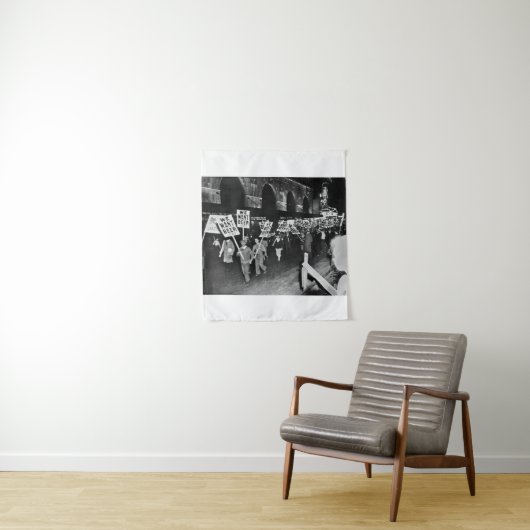 Verbod Bier, we willen Bier, Historisch Wandkleed (In situ)