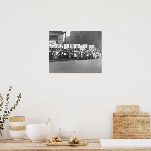  Verbod Bier, we willen Bier Verbod Poster (Keuken)