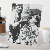  Verbod Bier, we willen Bier Verbod Reclamebord Met Voetstuk (Insitu)