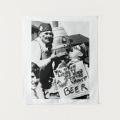  Verbod Bier, we willen Bier Verbod Wandkleed (Voorkant)