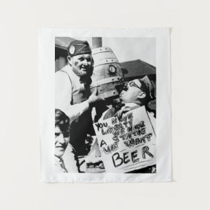  Verbod Bier, we willen Bier Verbod Wandkleed