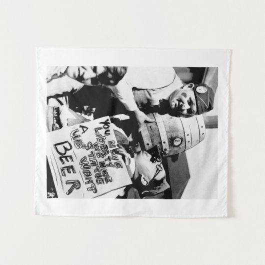  Verbod Bier, we willen Bier Verbod Wandkleed (Voorkant (horizontaal))