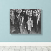  Verbod Bier, willen wij Bier, Bierkunst Canvas Afdruk (Insitu (Houten vloer))