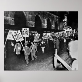  Verbod Bier, willen wij Bier, Bierkunst Poster