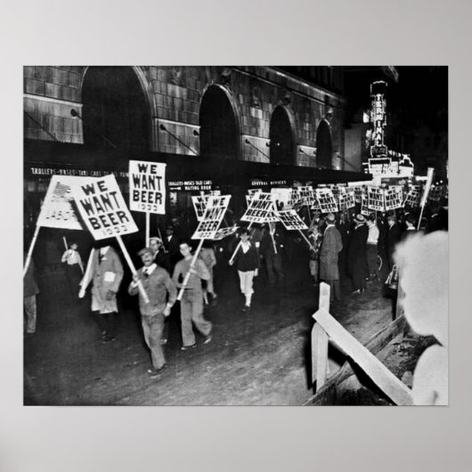  Verbod Bier, willen wij Bier, Bierkunst Poster (Voorkant)