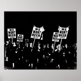  Verbod Bier, willen wij Bier, Bierkunst Poster