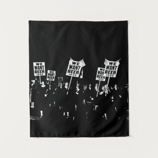  Verbod Bier, willen wij Bier, Bierkunst Wandkleed (Voorkant)