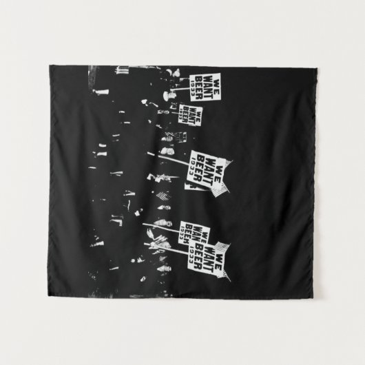  Verbod Bier, willen wij Bier, Bierkunst Wandkleed (Voorkant (horizontaal))