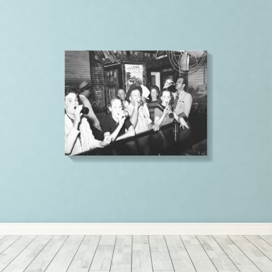 Verbod eindigt partij canvas afdruk (Insitu (Houten vloer))