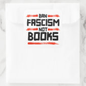 VERBOD FASCISME NIET BOEKEN VIERKANTE STICKER (Tas)