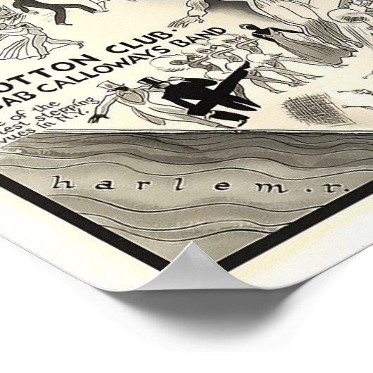 VERBOD HARLEM NIGHTLIFE MAP 1926 POSTER (Hoek)