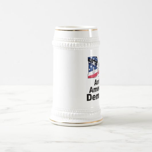 Verbod op anti-2e amendement-Democraten Beer Stein Bierpul (Center)
