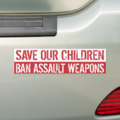 Verbod op asfaltwapens bumpersticker (Op auto)