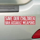 Verbod op asfaltwapens bumpersticker (Op auto)