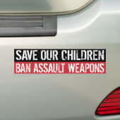 Verbod op asfaltwapens bumpersticker (Op auto)