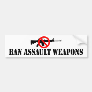 Verbod op asfaltwapens bumpersticker