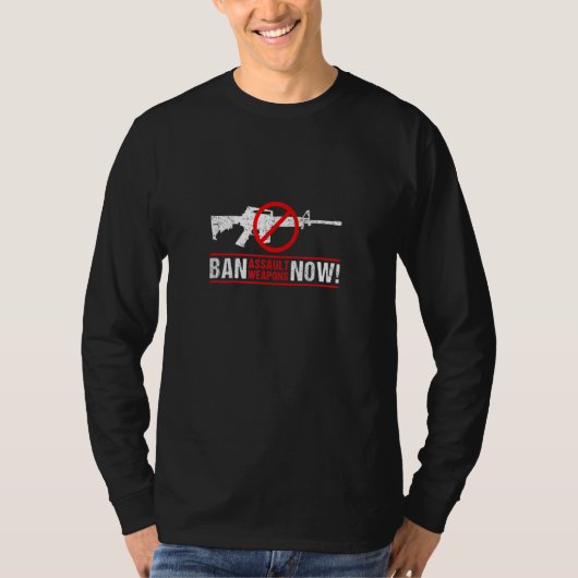 Verbod op asfaltwapens nu t-shirt (Voorkant)