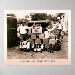 Verbod op bier Raid, Kilgore, TX 1931 Poster