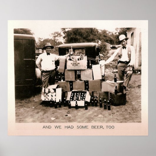 Verbod op bier Raid, Kilgore, TX 1931 Poster (Voorkant)