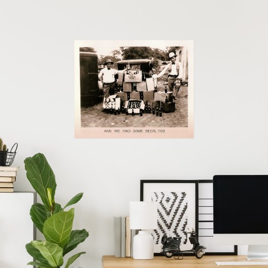 Verbod op bier Raid, Kilgore, TX 1931 Poster (Thuiskantoor)