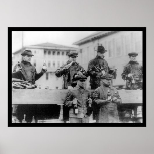 Verbod op bieren in Zion City, IL 1920 Poster (Voorkant)