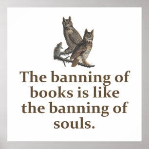 Verbod op boeken - Onderwijsprijsopgave Poster