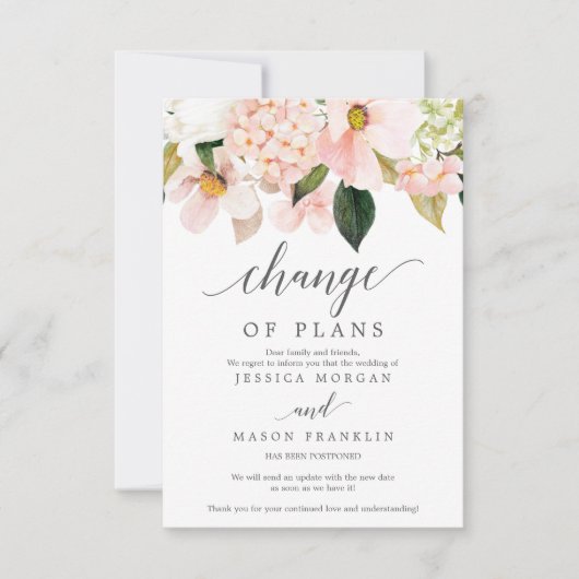 Verbod op bruiloft - Uitgesteld - Wijziging planne Kaart (Voorkant)