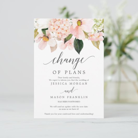 Verbod op bruiloft - Uitgesteld - Wijziging planne Kaart (Staand voorkant)