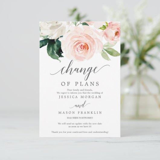 Verbod op bruiloft - Uitgesteld - Wijziging planne Kaart (Staand voorkant)