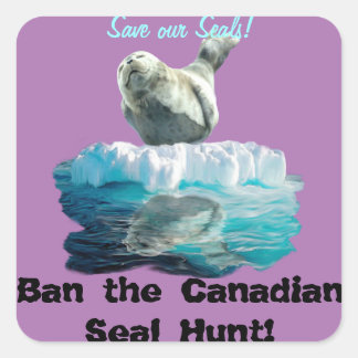 Verbod op de Canadese steun voor het vangen van wi Vierkante Sticker