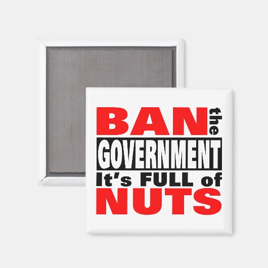 Verbod op de regering magneet (Voorkant / Achterkant)