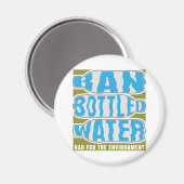 Verbod op flessenwater magneet (Voorkant / Achterkant)