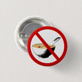 verbod op haaienvinnensoep ronde button 3,2 cm (Voorkant /achterkant)