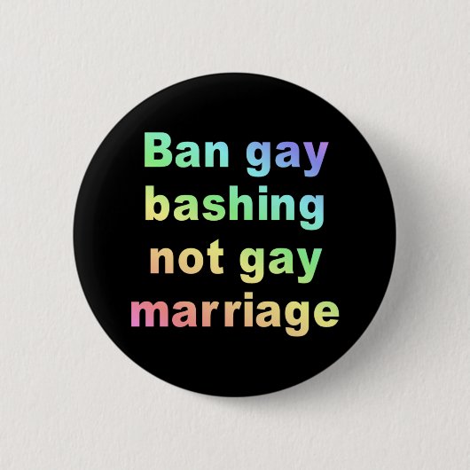 verbod op het gebruik van homo ' s ronde button 5,7 cm (Voorkant)