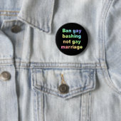 verbod op het gebruik van homo ' s ronde button 5,7 cm (In situ)