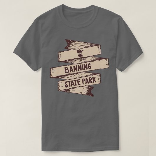 verbod op het staatspark Minnesota MN Forest Deer T-shirt (Design voorkant)