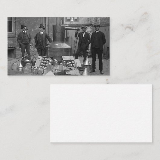 Verbod op moonshine nog steeds 1922 visitekaartje (Voorkant / Achterkant)
