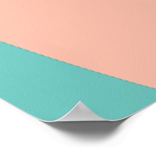 Verbod op onze lichamen Aqua Poster (Hoek)