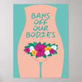 Verbod op onze lichamen Aqua Poster (Voorkant)