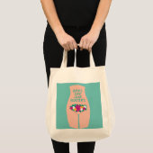 Verbod op onze lichamen Aqua Tote Bag (Voorkant (product))