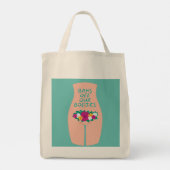 Verbod op onze lichamen Aqua Tote Bag (Achterkant)