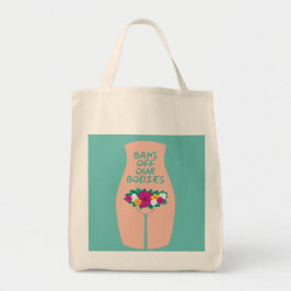 Verbod op onze lichamen Aqua Tote Bag