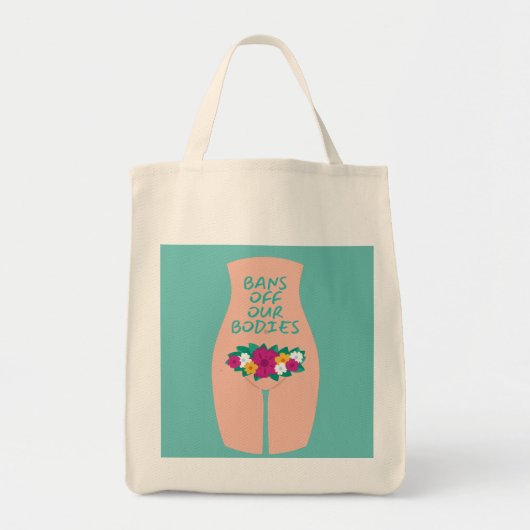 Verbod op onze lichamen Aqua Tote Bag (Voorkant)