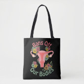 Verbod op onze lichamen tote bag (Voorkant)