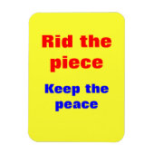 Verbod op pistool slogans magneet (Verticaal)